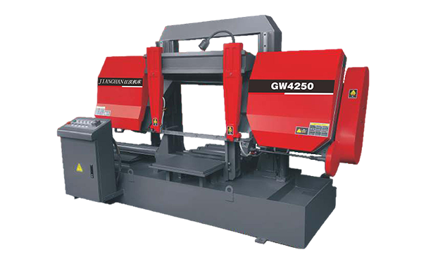 蓬安GW4250双柱龙门卧式带锯床